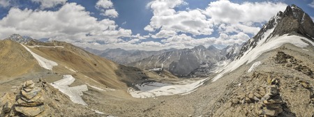 Scenic panorama in Dolpo region in Nepalの写真素材