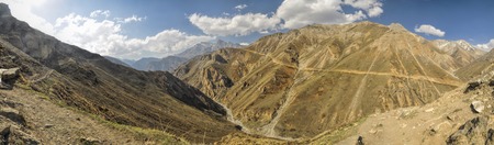 Scenic panorama in Dolpo region in Nepalの写真素材