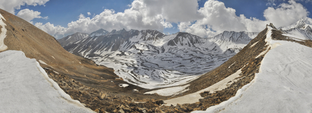 Scenic panorama in Dolpo region in Nepalの写真素材