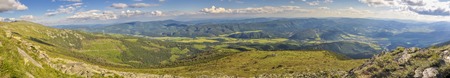 Scenic panorama of Nizke Tatry mountains in Slovakiaの写真素材