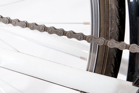 Bicycle chain - studio shootの写真素材