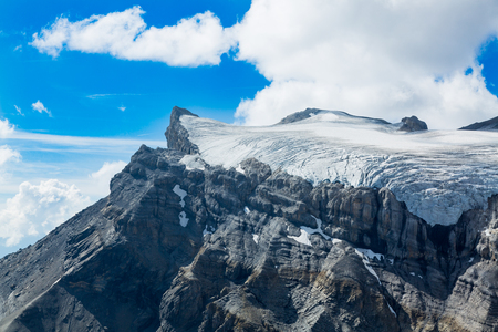 Amazing landscape of Glacier des Diablerets in Swiss Alpsの写真素材