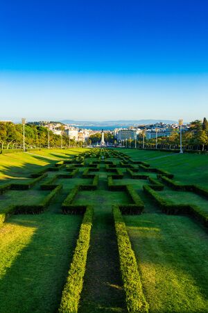 Eduardo VII park located in city of Lisbon, Portugalの写真素材