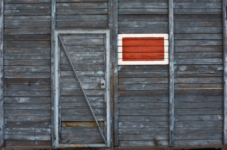 Old wooden door