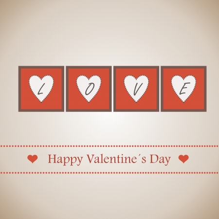 Happy Valentine's Day lettering Greeting Card. Background. Vector illustration.のイラスト素材
