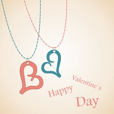 Happy Valentine's Day lettering Greeting Card. Vector illustration.のイラスト素材