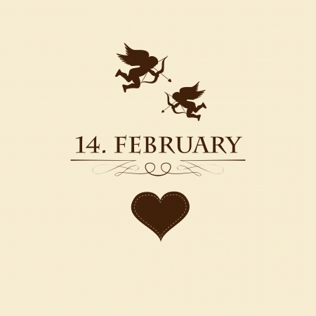 holiday frame happy valentines day. Design card. Vector. Illustration.のイラスト素材