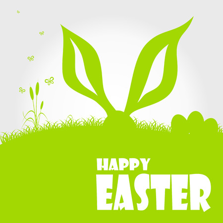 Happy easter cards illustration with easter egg  and fonts. Vector.のイラスト素材