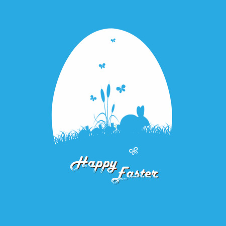 Happy easter cards illustration with easter egg  and fonts. Vector.のイラスト素材