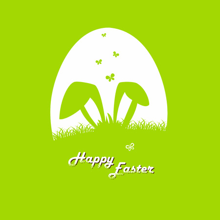 Happy easter cards illustration with easter egg  and fonts. Vector.のイラスト素材