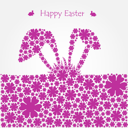 Happy easter cards illustration with easter egg. Vector.のイラスト素材
