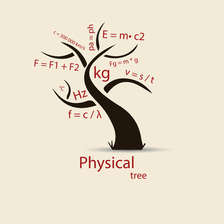 Physical tree sketch for your design. Vector. Illustration.のイラスト素材