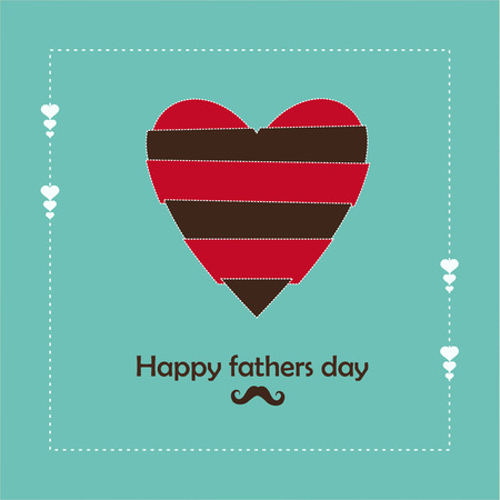 fathers day card, retro style illustration のイラスト素材