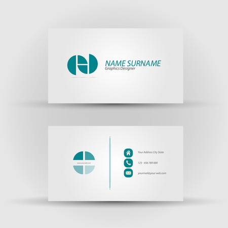 Set of modern business card templateのイラスト素材