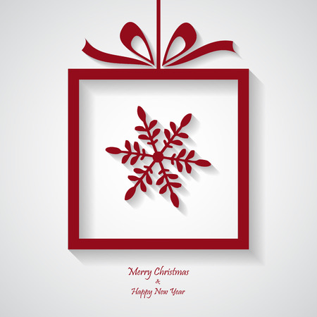 Simple Merry Christmas Card, modern, vector, illustrationのイラスト素材
