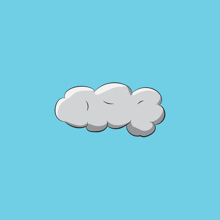 Illustration of cloudの写真素材