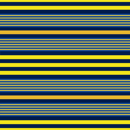 Horizontal blue and yellow stripes print vectorの写真素材
