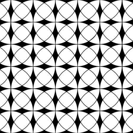 Abstract Circular Tiles Seamless Pattern. Geometric texture. Repeating background.の写真素材