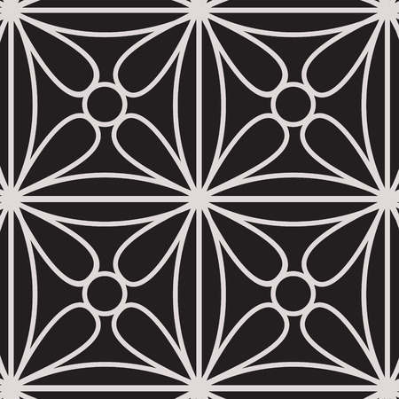 Abstract geometric pattern with lines. A seamless vector background. Grey and white textureのイラスト素材