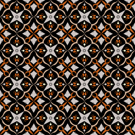 Dark royal pattern. The Seamless vector backgroundのイラスト素材