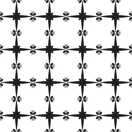 Abstract Circular Tiles Seamless Vector Pattern. Geometric texture. Repeating background.のイラスト素材