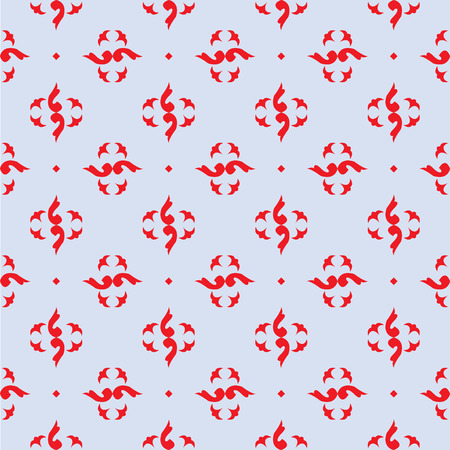 Red royal pattern. The Seamless vector backgroundの写真素材