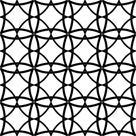Abstract Circular Tiles Seamless Vector Pattern. Geometric texture. Repeating background.の写真素材