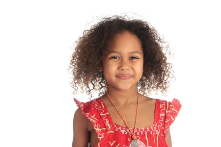 afro american beautiful girl with black curly hair isolated women metisse asianの写真素材