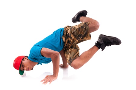 African American dancer hip hop  isolated