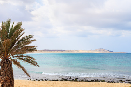 Beautiful view on beach and ocean, Boavista, Cape Verde - Cabo Verdeの写真素材