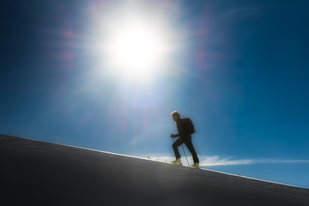 Climb ski alpinismの写真素材