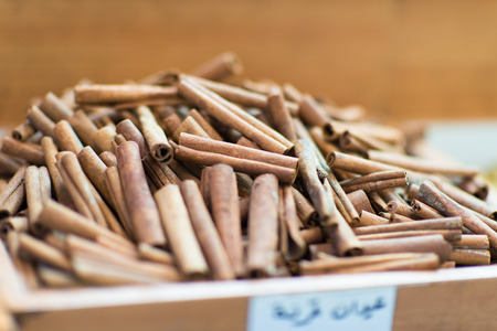 Cinnamon in Arab marketの写真素材