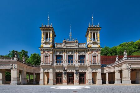 Municipal Casino of San Pellegrino Terme Bergamo Italy.のeditorial素材