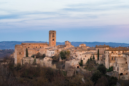 Colle Val d'Elsa. an important medieval village in Tuscany Italyの写真素材