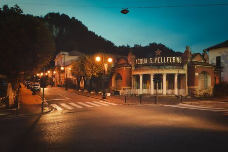 San Pellegrino terme, Italy - October 23, 2019: San pellegrino terme mineral water springのeditorial素材