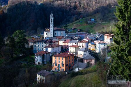 Country of Vedeseta in the taleggio valley province of Bergamo Italy