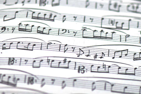 Detail of musical scoreの写真素材