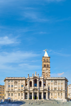 The Basilica of Santa Maria Maggiore in Rome Italyのeditorial素材