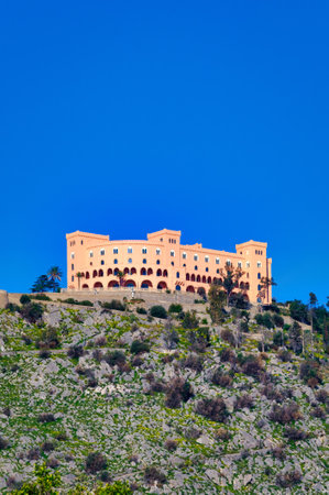 The Utveggio castle in Palermo Sicily Italyの写真素材
