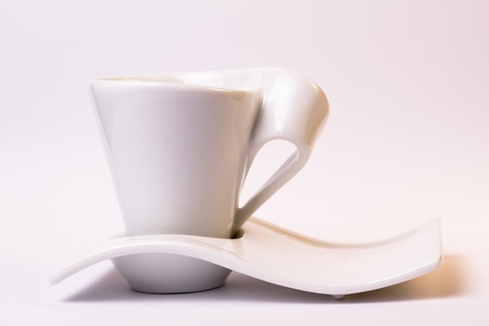 Coffee cup isolated on white backgroundの写真素材