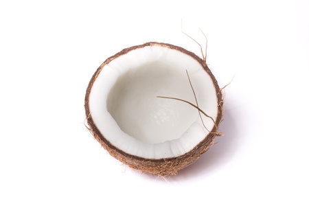 coconuts isolated on white background.の写真素材