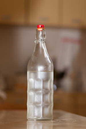 Closed water bottleの写真素材