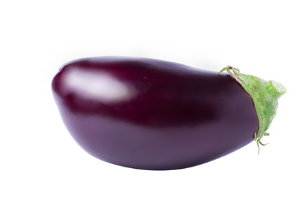 eggplant isolated on whiteの写真素材