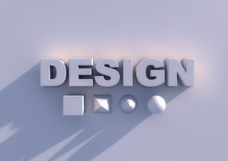 3d image of a design textの写真素材