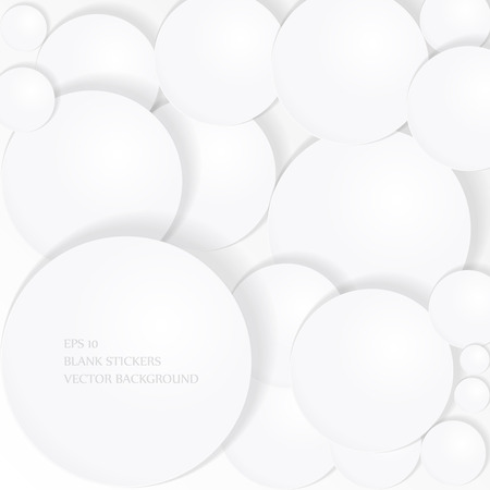 Abstract circular paper notes backgroundのイラスト素材