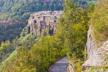 Calcata is a town in the Province of Viterbo in the Italian region Latium.のeditorial素材