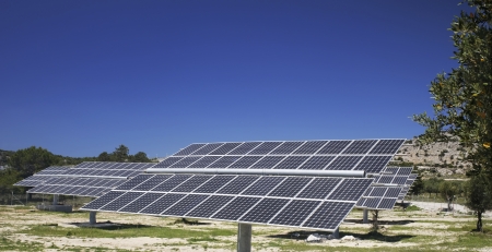 Solar panels in Rhodos island