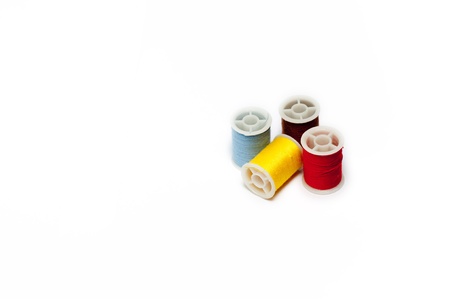sewing set against white background