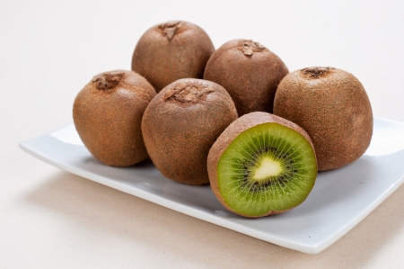 the tasty and vitaminic kiwi fruitの写真素材