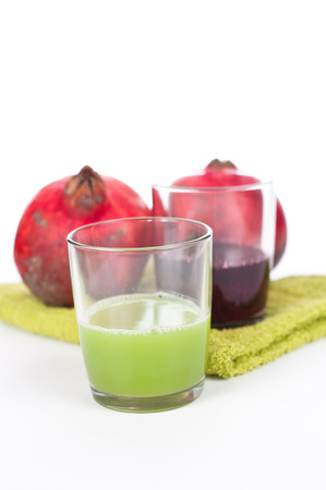 red pomegranade juice one of the most antioxidantの写真素材